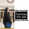 3 Parça Yarımay Sentetik