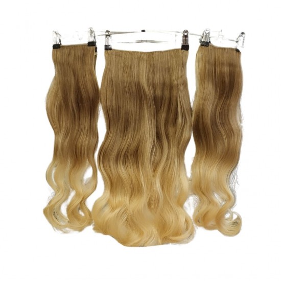 Ankarada 1 Adet Yarımay Çıtçıt 2 Adet Yan Çıt Çıt Postiş Açık Karamel Dore Sarı Ombre