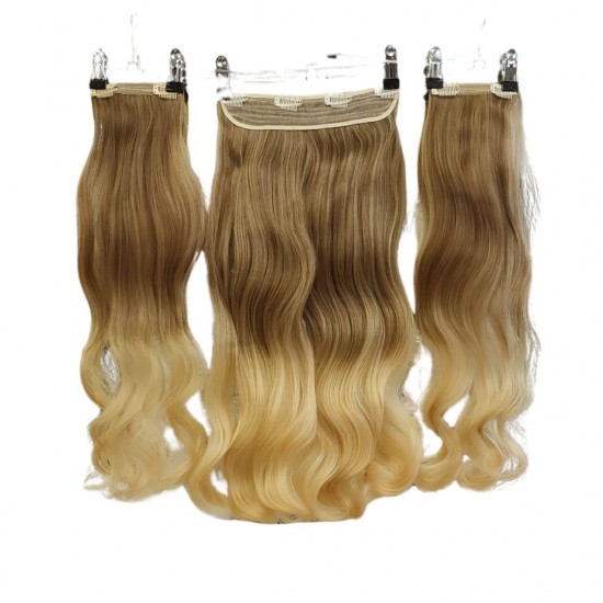 Ankarada 1 Adet Yarımay Çıtçıt 2 Adet Yan Çıt Çıt Postiş Açık Karamel Dore Sarı Ombre