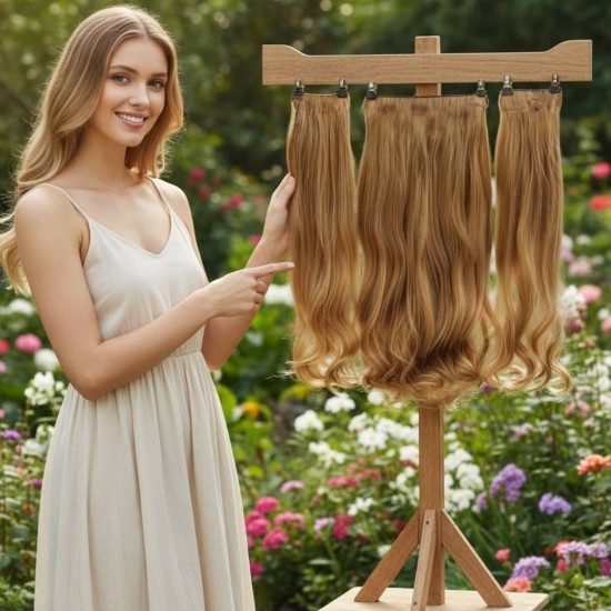 Ankarada 1 Adet Yarımay Çıtçıt 2 Adet Yan Çıt Çıt Postiş Karamel