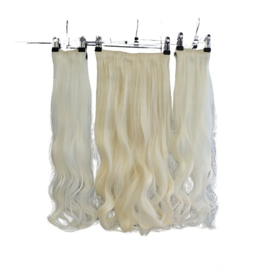 Ankarada 1 Adet Yarımay Çıtçıt 2 Adet Yan Çıt Çıt Postiş Açık Platin