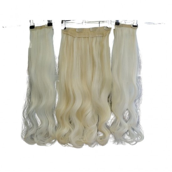 Ankarada 1 Adet Yarımay Çıtçıt 2 Adet Yan Çıt Çıt Postiş Açık Platin