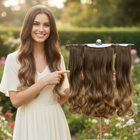 Ankarada 1 Adet Yarımay Çıtçıt 2 Adet Yan Çıt Çıt Postiş Fındık Kabuğu Ombre