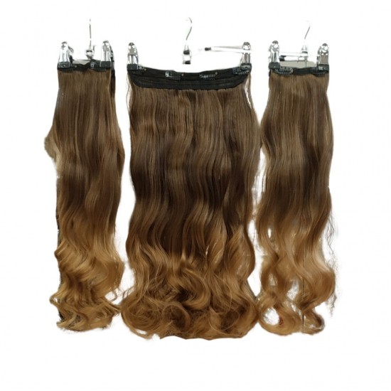 Ankarada 1 Adet Yarımay Çıtçıt 2 Adet Yan Çıt Çıt Postiş Fındık Kabuğu Ombre