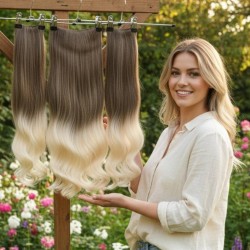 Ankarada 1 Adet Yarımay Çıtçıt 2 Adet Yan Çıt Çıt Postiş Küllü Kumral Platin Ombre    