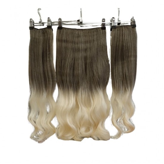 Ankarada 1 Adet Yarımay Çıtçıt 2 Adet Yan Çıt Çıt Postiş Küllü Kumral Platin Ombre