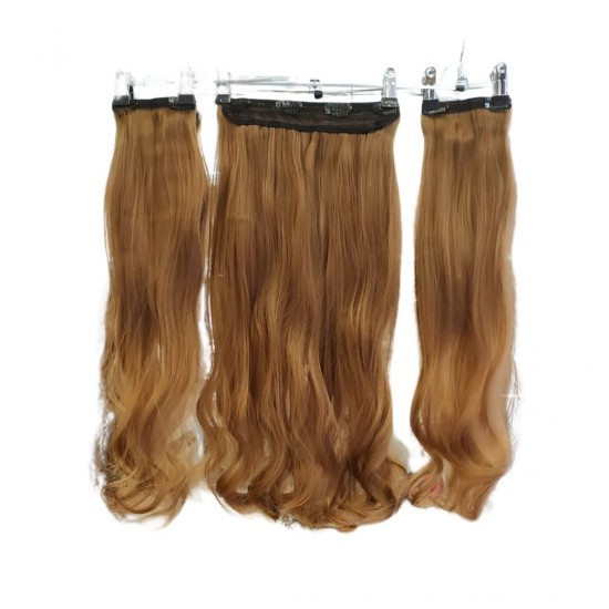 Ankarada 1 Adet Yarımay Çıtçıt 2 Adet Yan Çıt Çıt Postiş Kumral Karamel Ombre