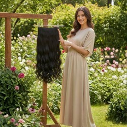 Ankarada 1 Adet Yarımay Çıtçıt Postiş Siyah