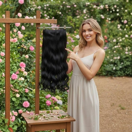 Ankarada 1 Adet Yarımay Çıtçıt Postiş Siyah