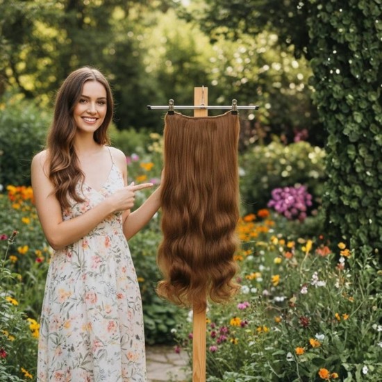 Ankarada 1 Adet Yarımay Çıtçıt Postiş Kahverengi