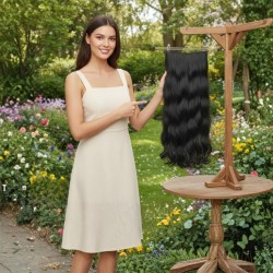 Ankarada 1 Adet Yarımay Çıtçıt Postiş Mavi Siyah