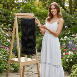 Ankarada 1 Adet Yarımay Çıtçıt Postiş Koyu Kahve