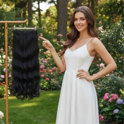 Ankarada 1 Adet Yarımay Çıtçıt Postiş Koyu Kahve