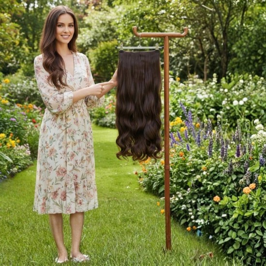 Ankarada 1 Adet Yarımay Çıtçıt Postiş Koyu Kumral